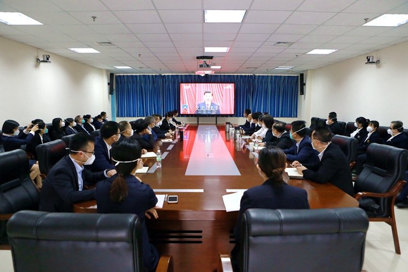 医学检验系党总支组织收看中国共产党第二十次全国代表大会开幕会