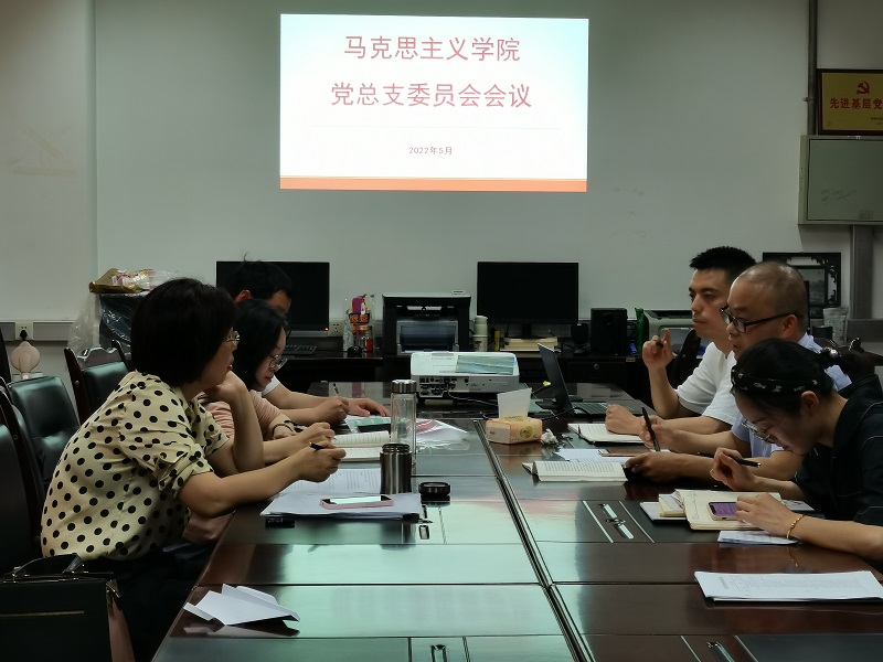 马克思主义学院党总支召开专题工作会