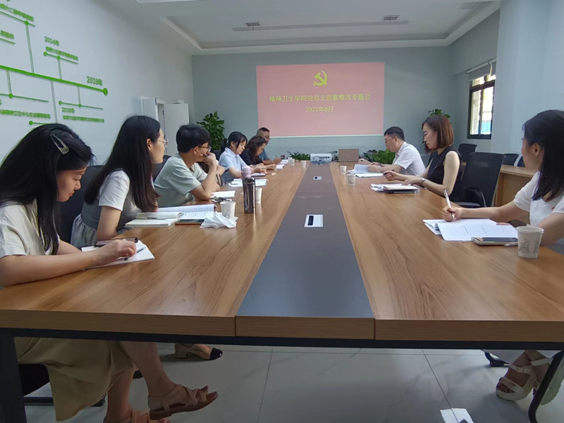 精神卫生学院召开巡察整改专题工作会