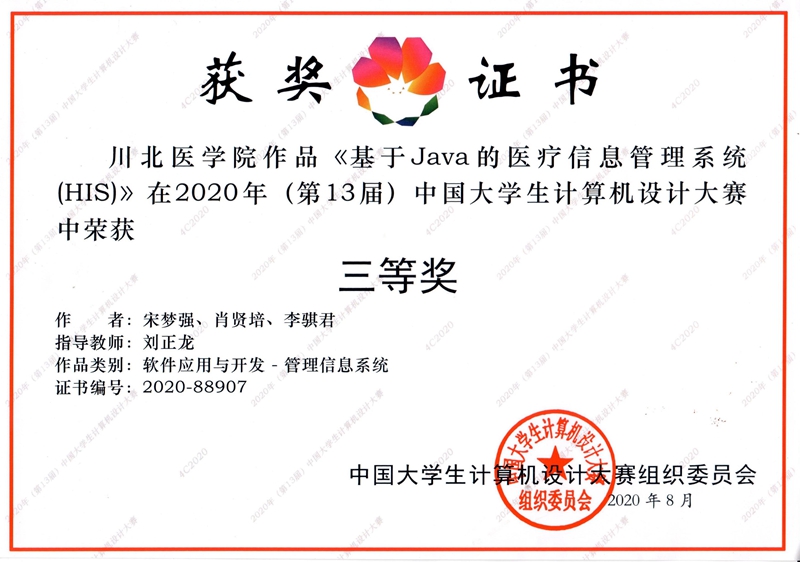 我校学子在2020年（第13届）中国大学生计算机设计大赛全国总决赛中喜获佳绩