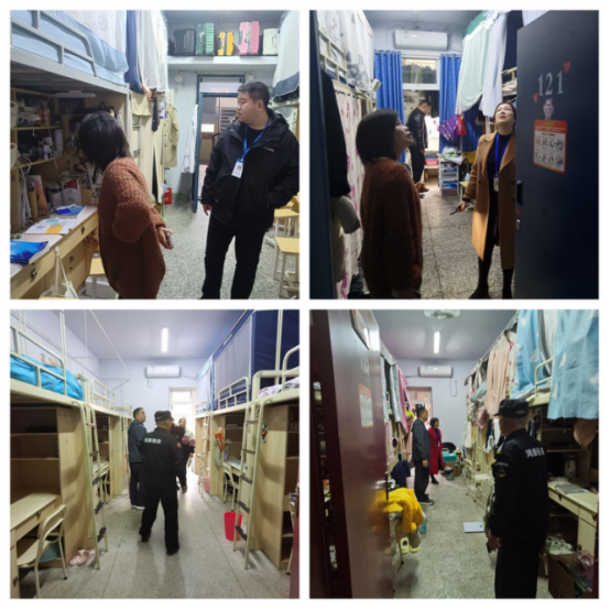 后勤管理处学生公寓管理中心与保卫处联合开展学生公寓消防安全大排查