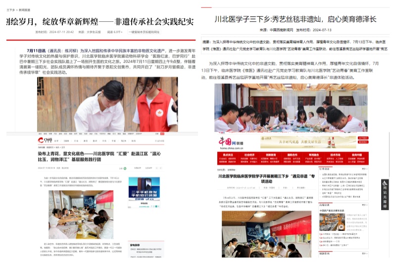 临床医学院开展“遇见非遗”暑期专项美育实践活动