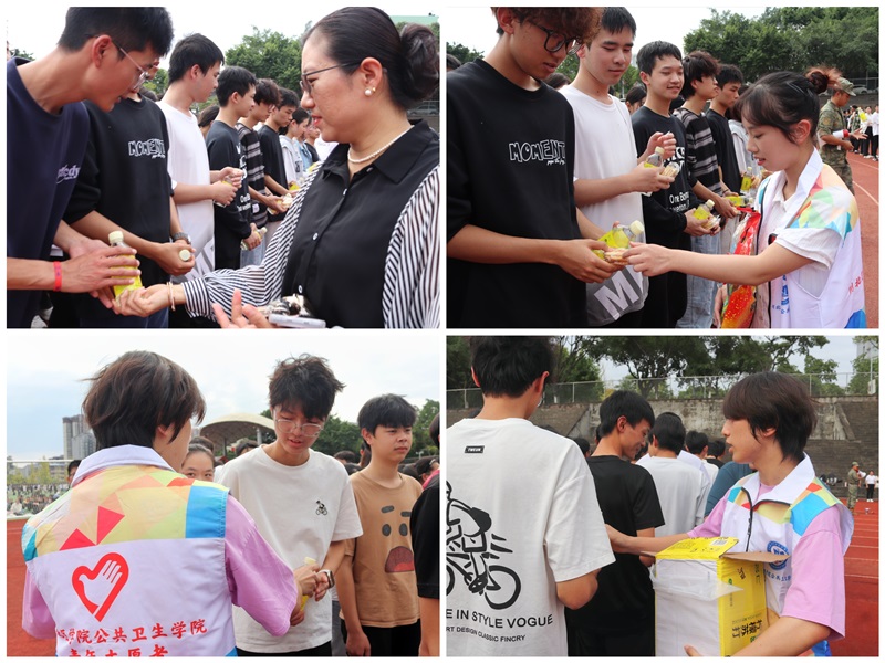 公共卫生学院慰问2024级军训参训学生