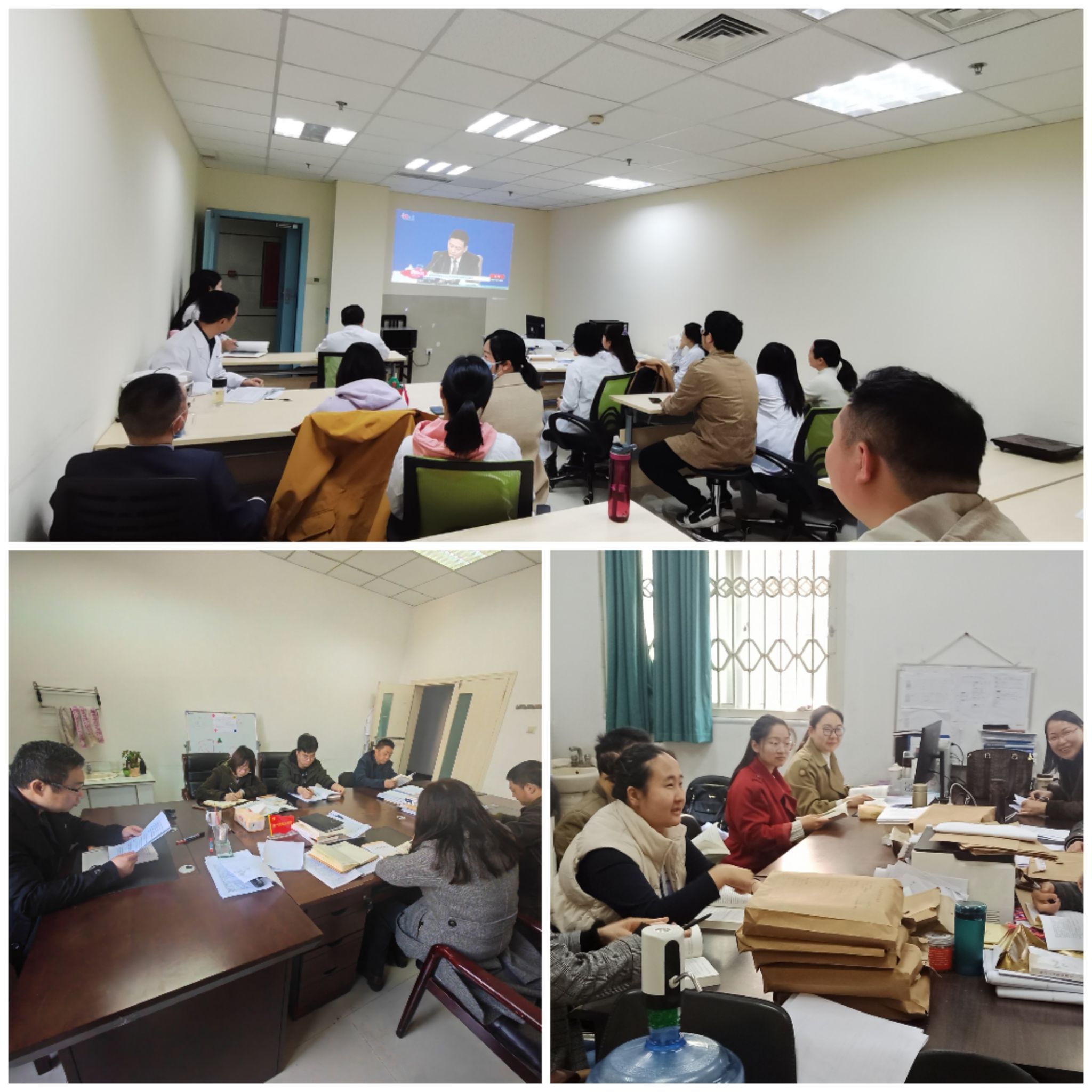 基础医学与法医学院师生关注“两会”召开