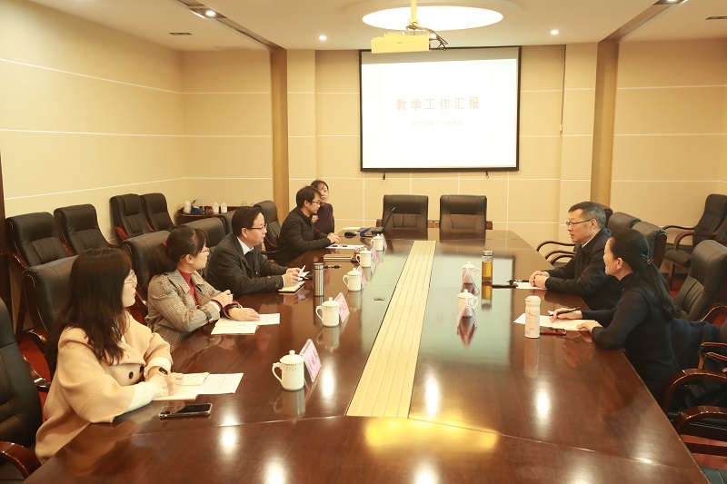 学校领导到非直管附属医院走访调研