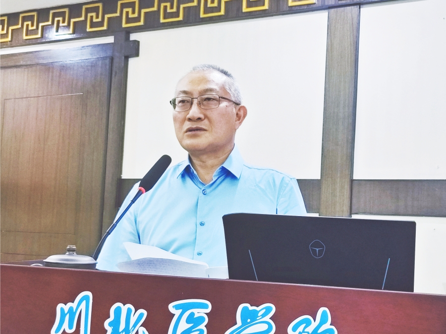 杜勇为医学影像学院师生党员讲授党纪学习教育专题党课