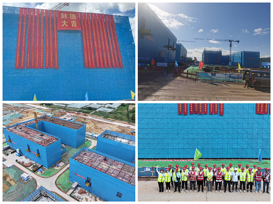 临江校区首幢建筑顺利封顶