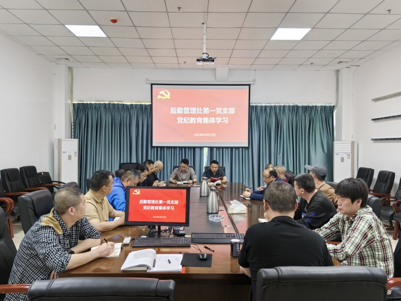 后勤管理处第一党支部开展《中国共产党纪律处分条例》党纪学习教育