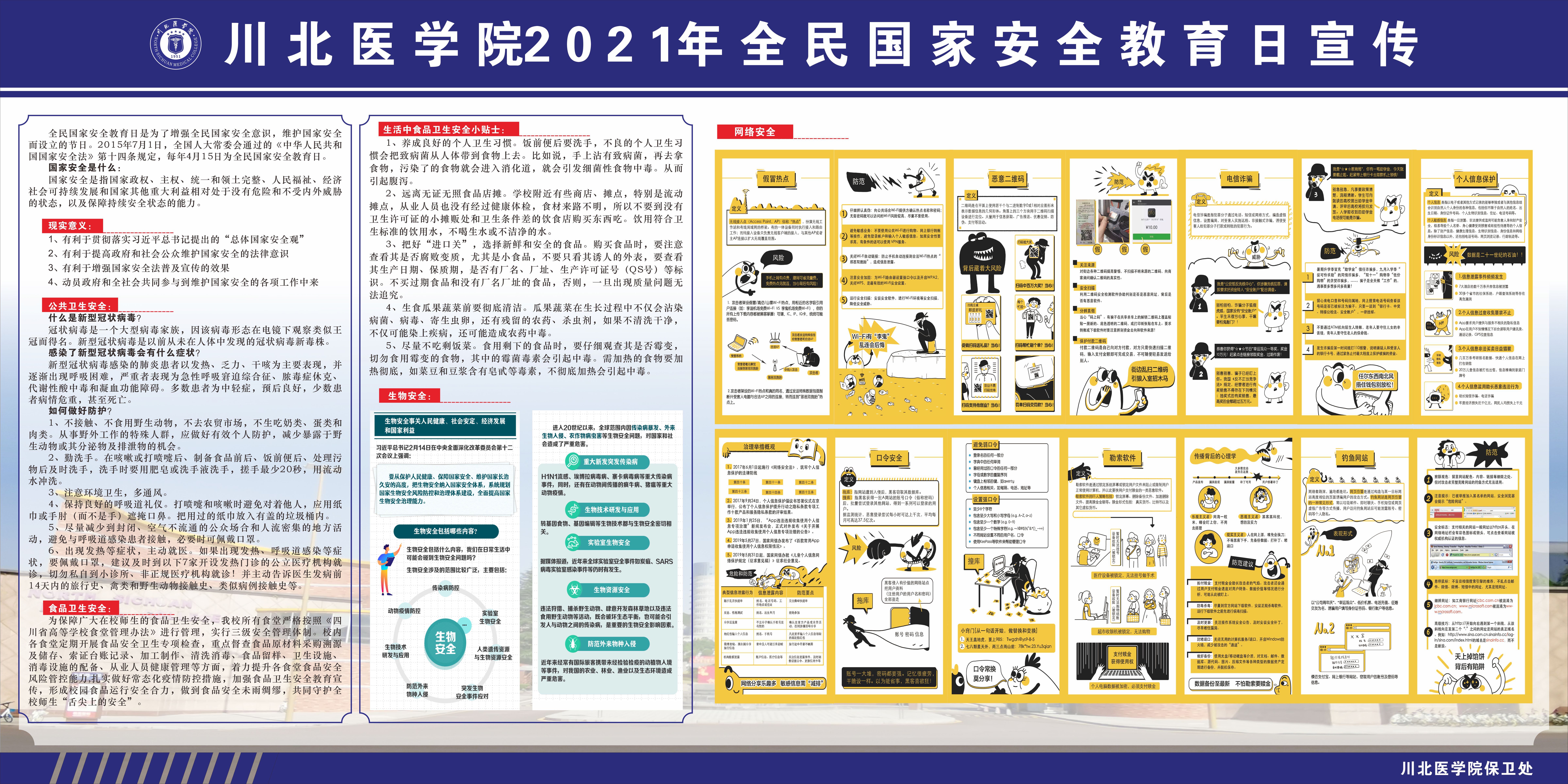 川北医学院2021年全民国家安全教育日宣传