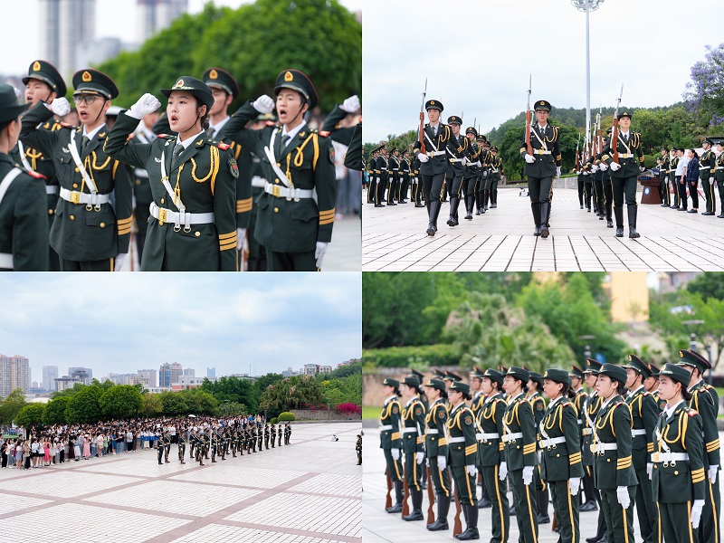 2023年川北医学院国旗仪仗队交接仪式