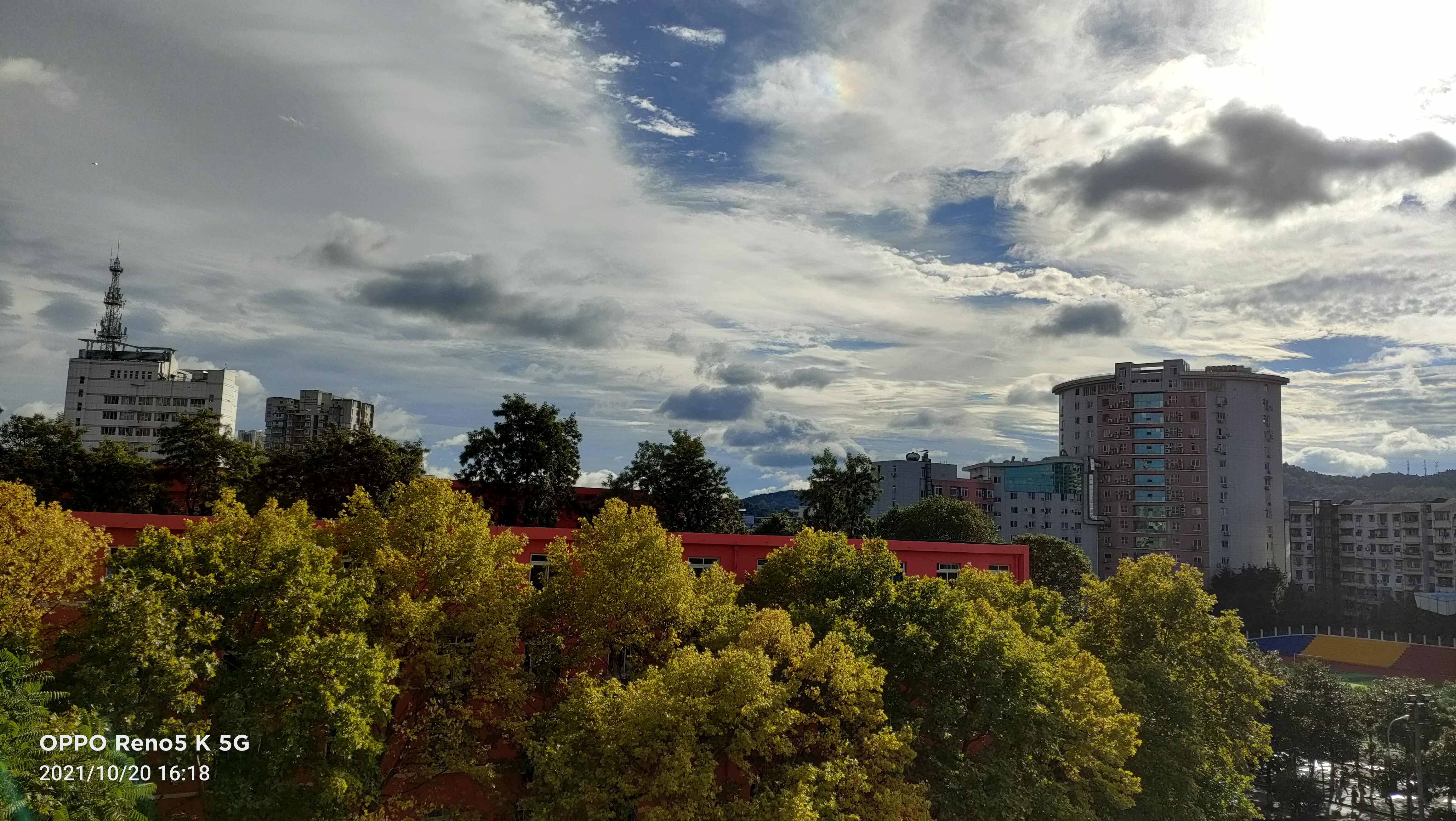 70年校庆中的校园风景