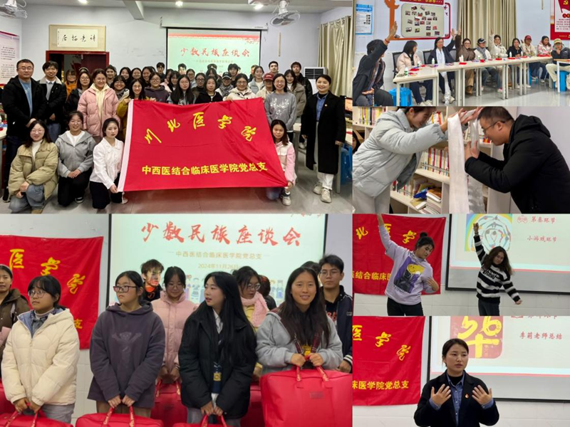 铸牢民族团结情谊,共绘多彩校园梦 — 中西医结合临床医学院党总支举办少数民族学生座谈会
