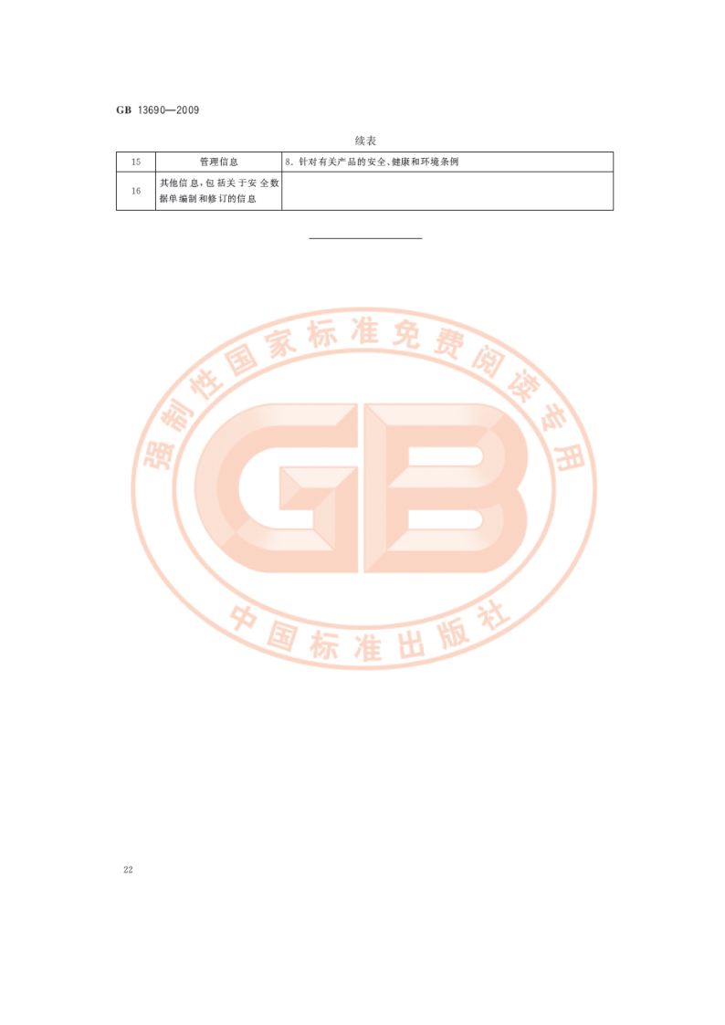 化学品分类和危险性公示 通则