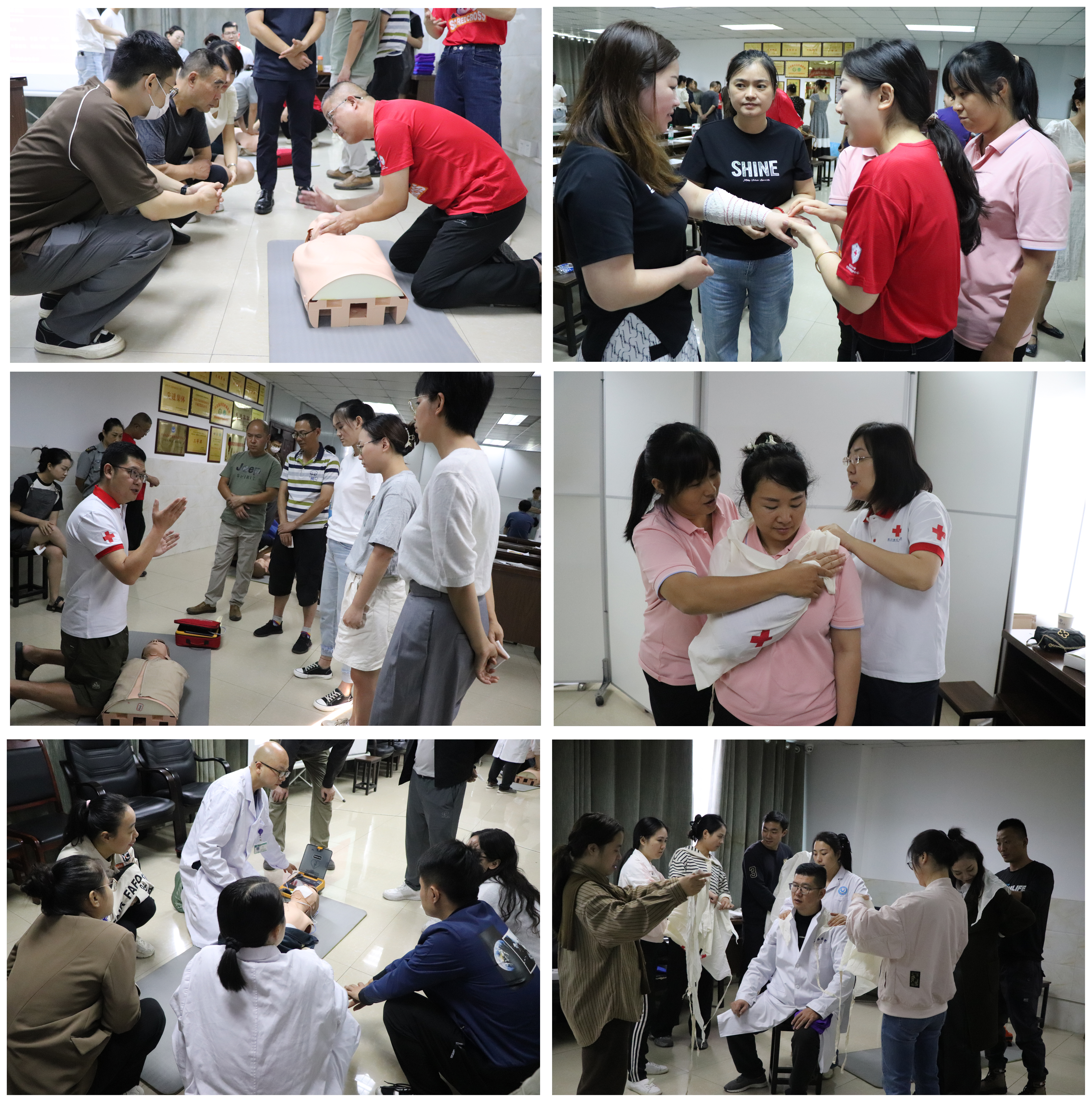 校医院举办教职工红十字救护员培训