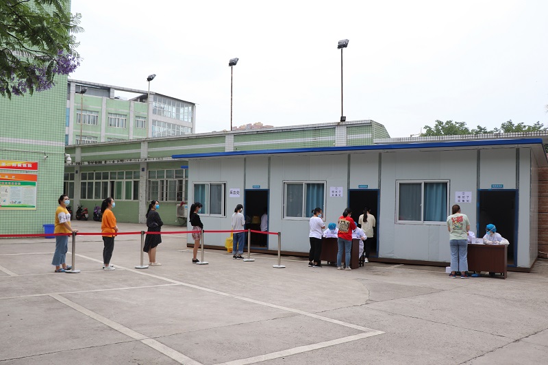 第二附属医院冲锋校园防疫第一线