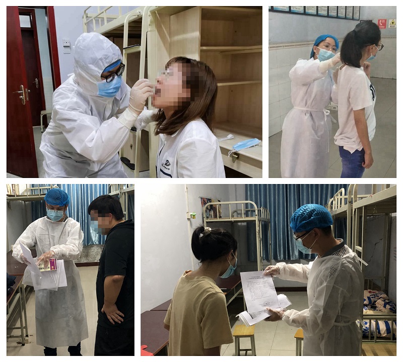 第二附属医院冲锋校园防疫第一线