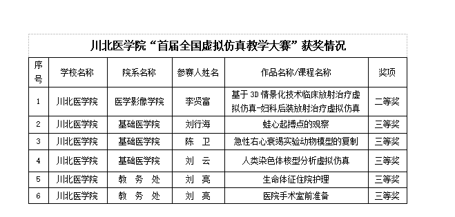 我校在全国首届虚拟仿真教学大赛中喜获佳绩