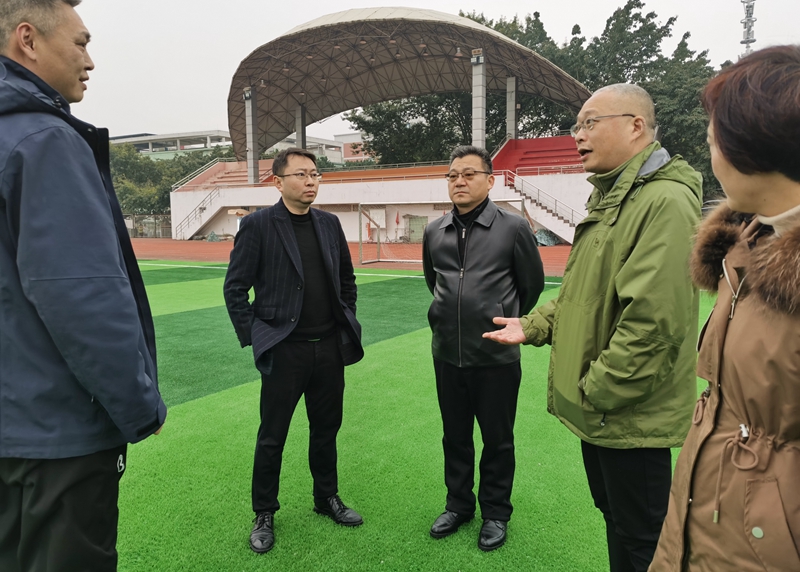 校领导检查高坪校区各项工程改造项目和后勤管理服务保障工作