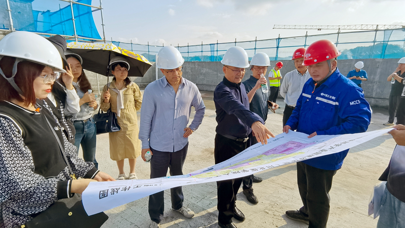 学校组织教代会代表巡查临江校区建设项目