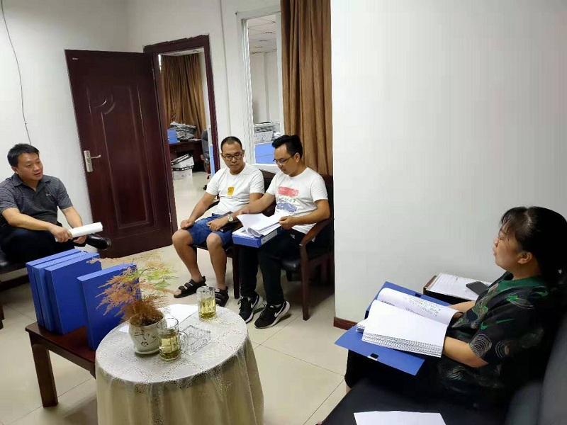 审计材料组到发展规划处检查审计材料准备工作