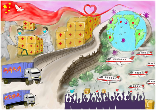 护理学院举办“战疫无国界|心系全球，用中国温度|温暖世界”绘画设计创作”比赛