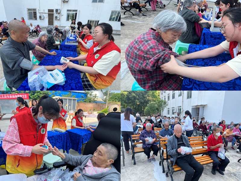 遂宁市中心医院全程教学班走进遂宁弘扬养老服务中心开展志愿服务活动