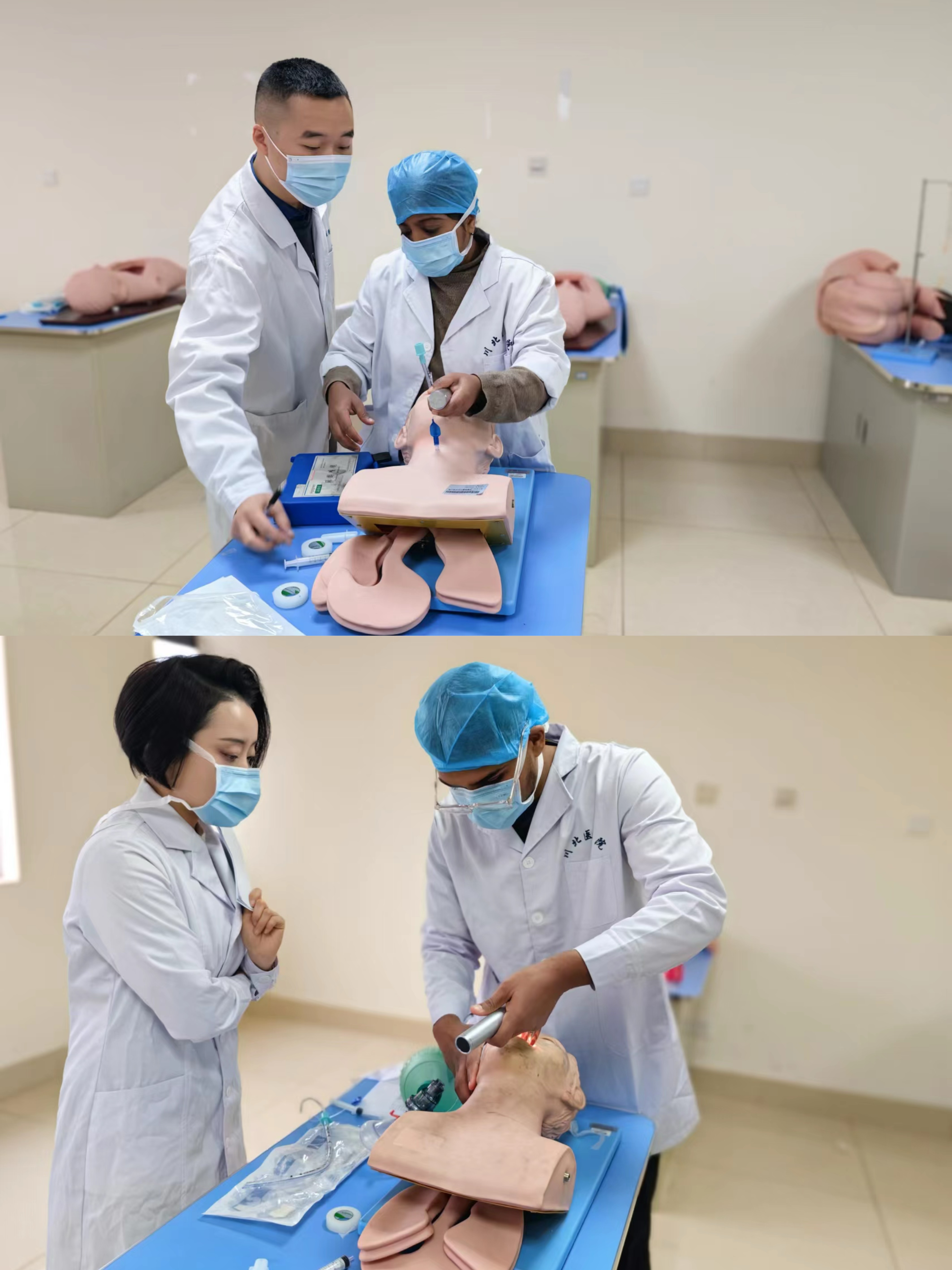 川北医学院第一届来华留学生气管插管技能大赛顺利举行
