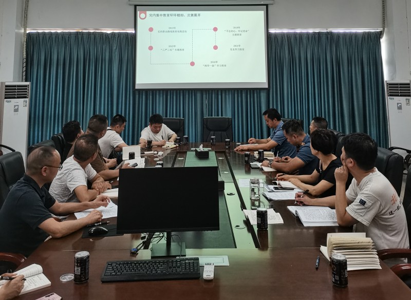 后勤管理处第二党支部组织召开 “学习贯彻习近平新时代中国特色社会主义思想主题教育”专题学习研讨会