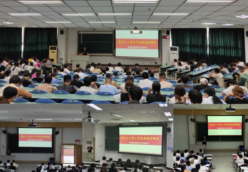 临床医学院学生工作党总支深入学习党的二十届三中全会精神