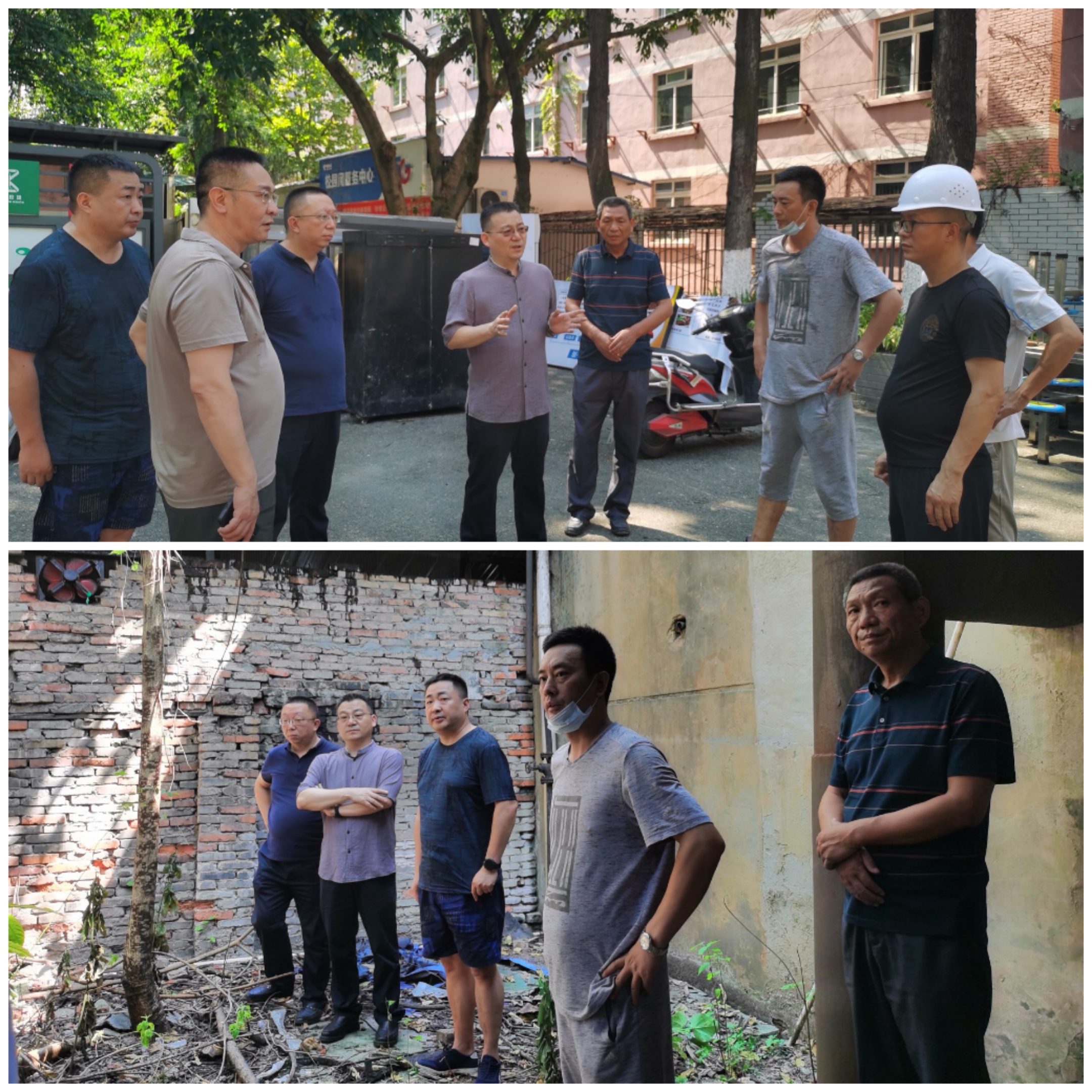 校领导慰问暑假期间坚守一线的后勤职工