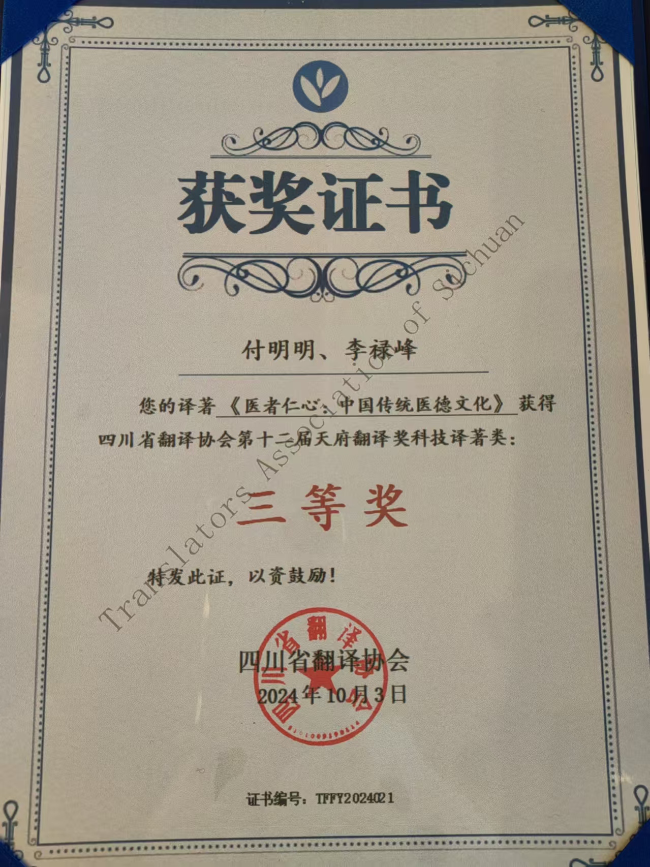 外国语言文化系教师参加四川省翻译协会2024学术年会