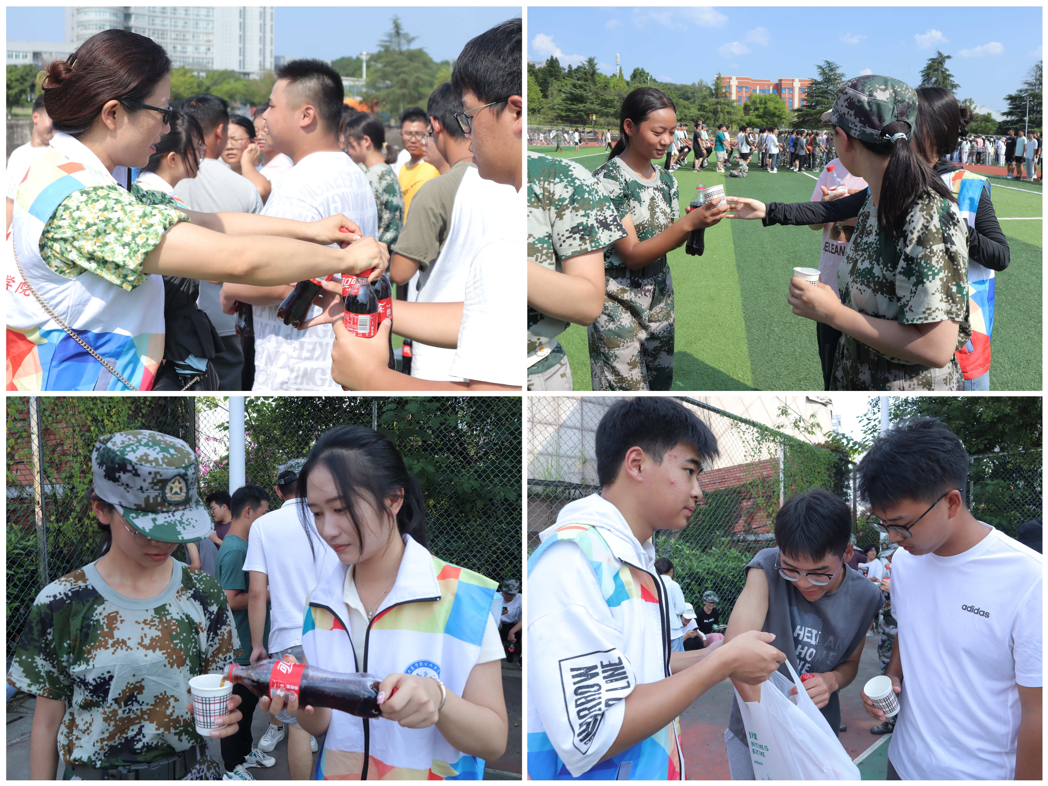 公共卫生学院慰问军训参训学生