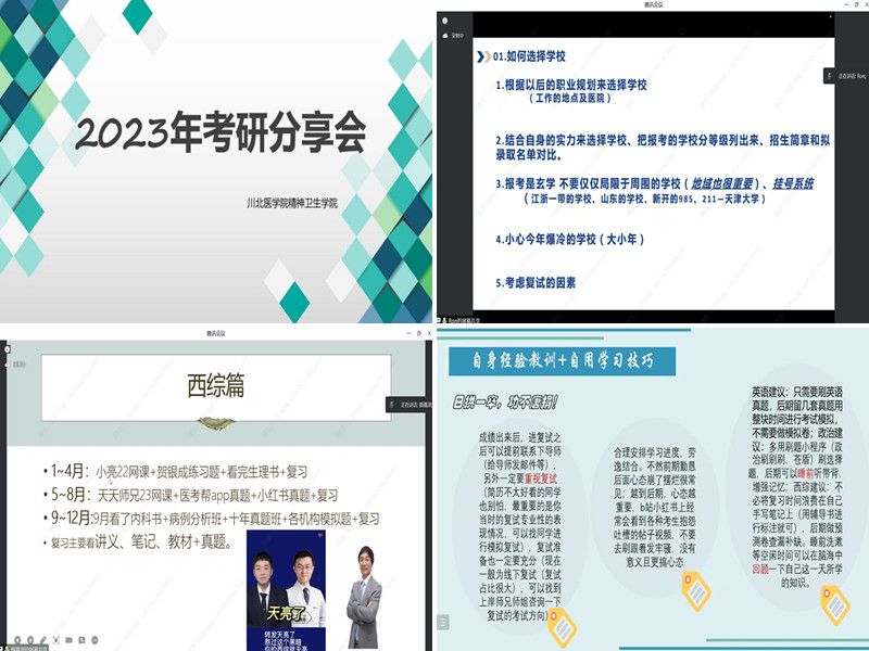 精神卫生学院举办2023年考研分享会