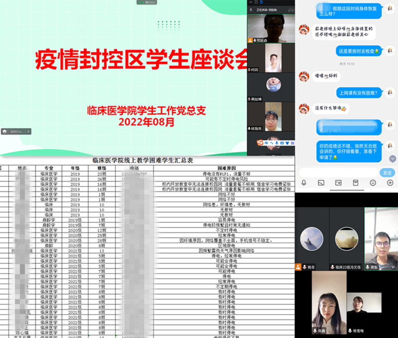 临床医学院学生工作党总支线上开展系列活动扎实推进学风建设