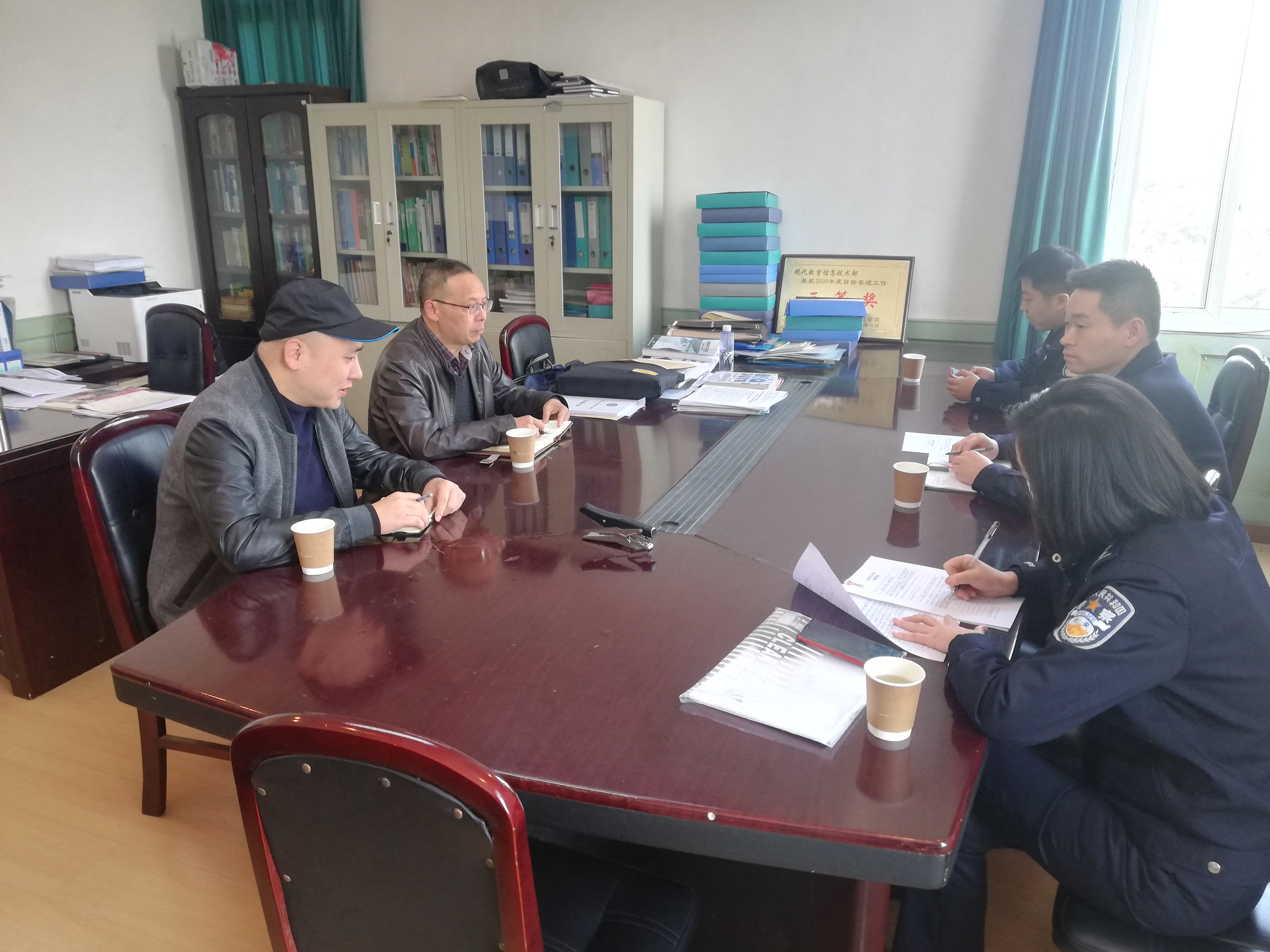 南充市公安局网络安全保卫支队对我校网络安全工作开展执法检查