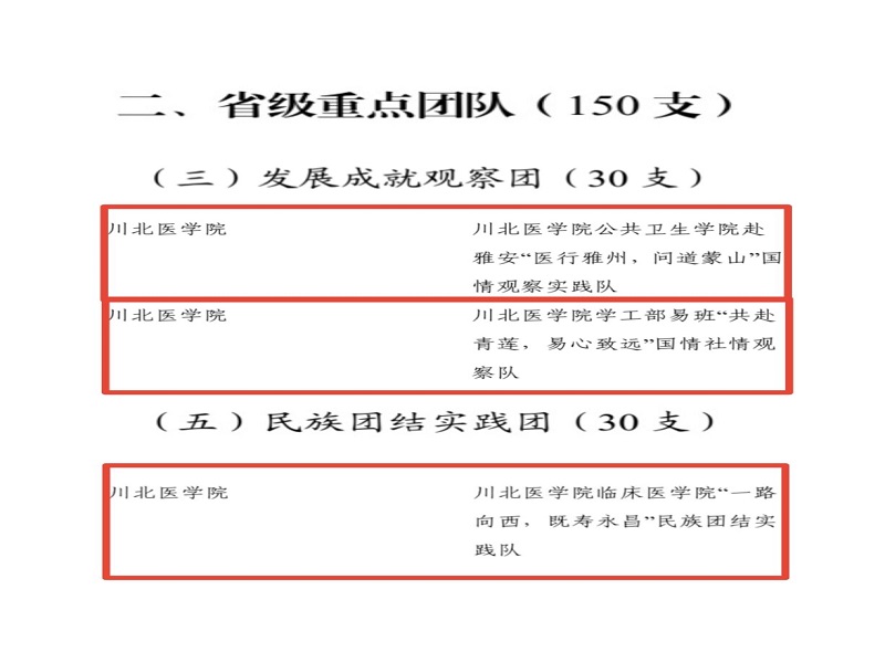 喜报!我校四支队伍获评2023年全国、全省暑期“三下乡”社会实践和志愿服务活动重点团队