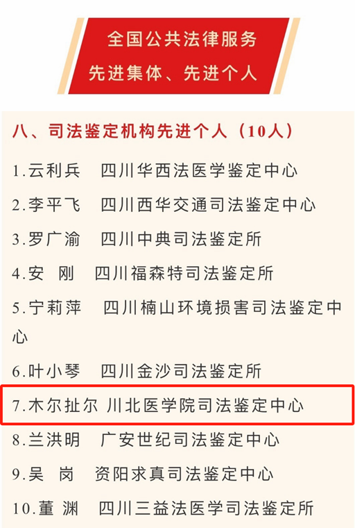 我校教师获司法部“全国公共法律服务工作先进个人”称号