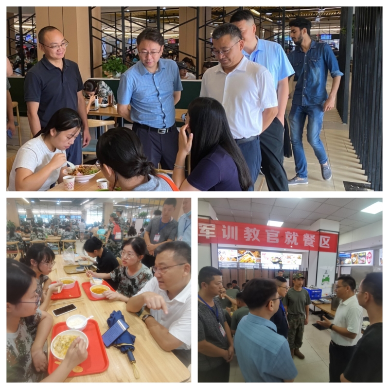 校领导深入食堂调研并与学生亲切交流