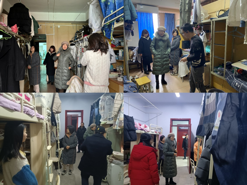 后勤管理处学生公寓管理中心开展寒假留校学生寝室安全卫生大检查