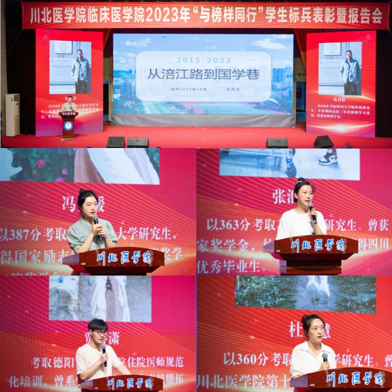 临床医学院成功举办2023年“与榜样同行”学生标兵表彰暨报告会