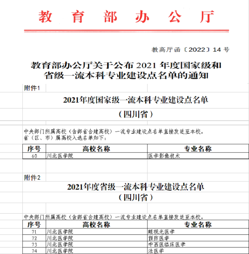 我校一流专业建设再传捷报