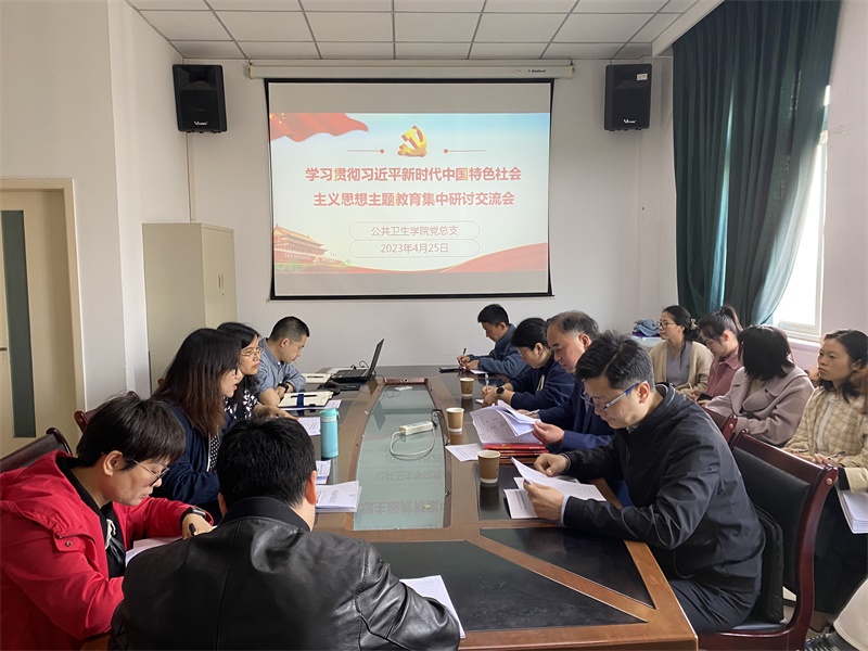 公共卫生学院召开学习贯彻习近平新时代中国特色社会主义思想主题教育集中研讨交流会