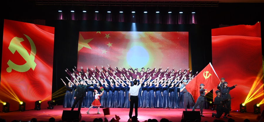 “声”情表白 为党庆生:我校举行庆祝建党100周年歌咏比赛