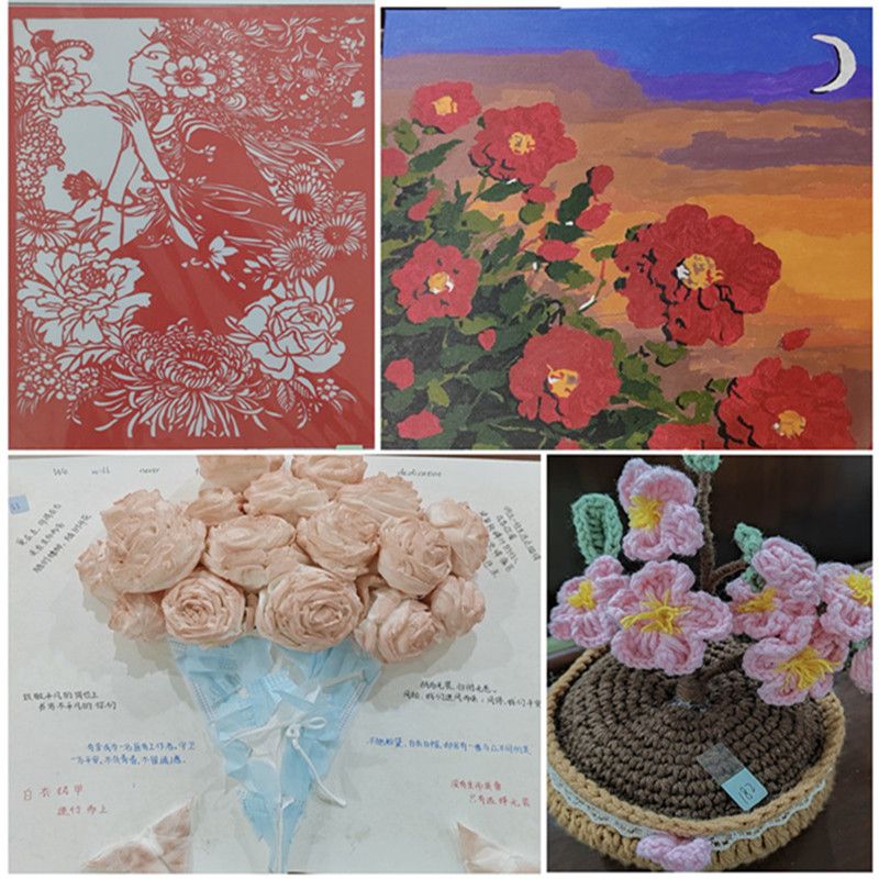 护理学院开展“巧手生花,以送芳华”花朵手工制作公益活动