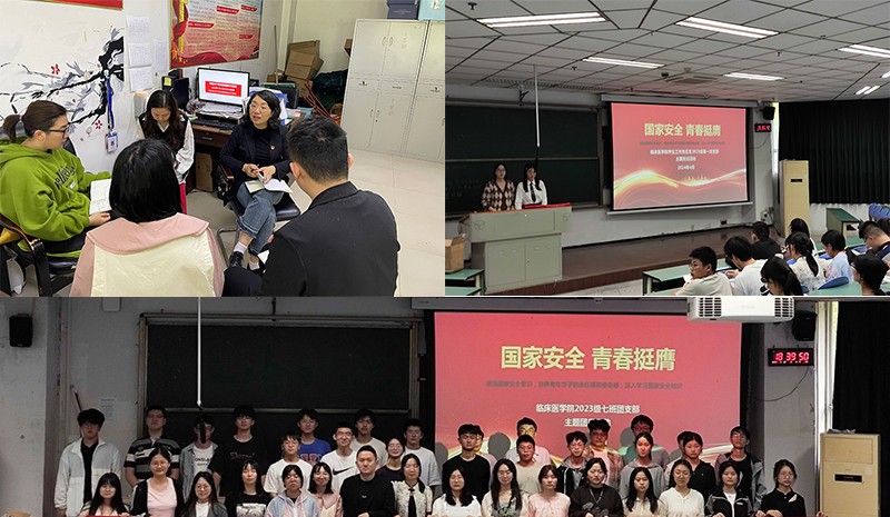临床医学院学生工作党总支开展“国家安全,青春挺膺”系列主题特色党团活动