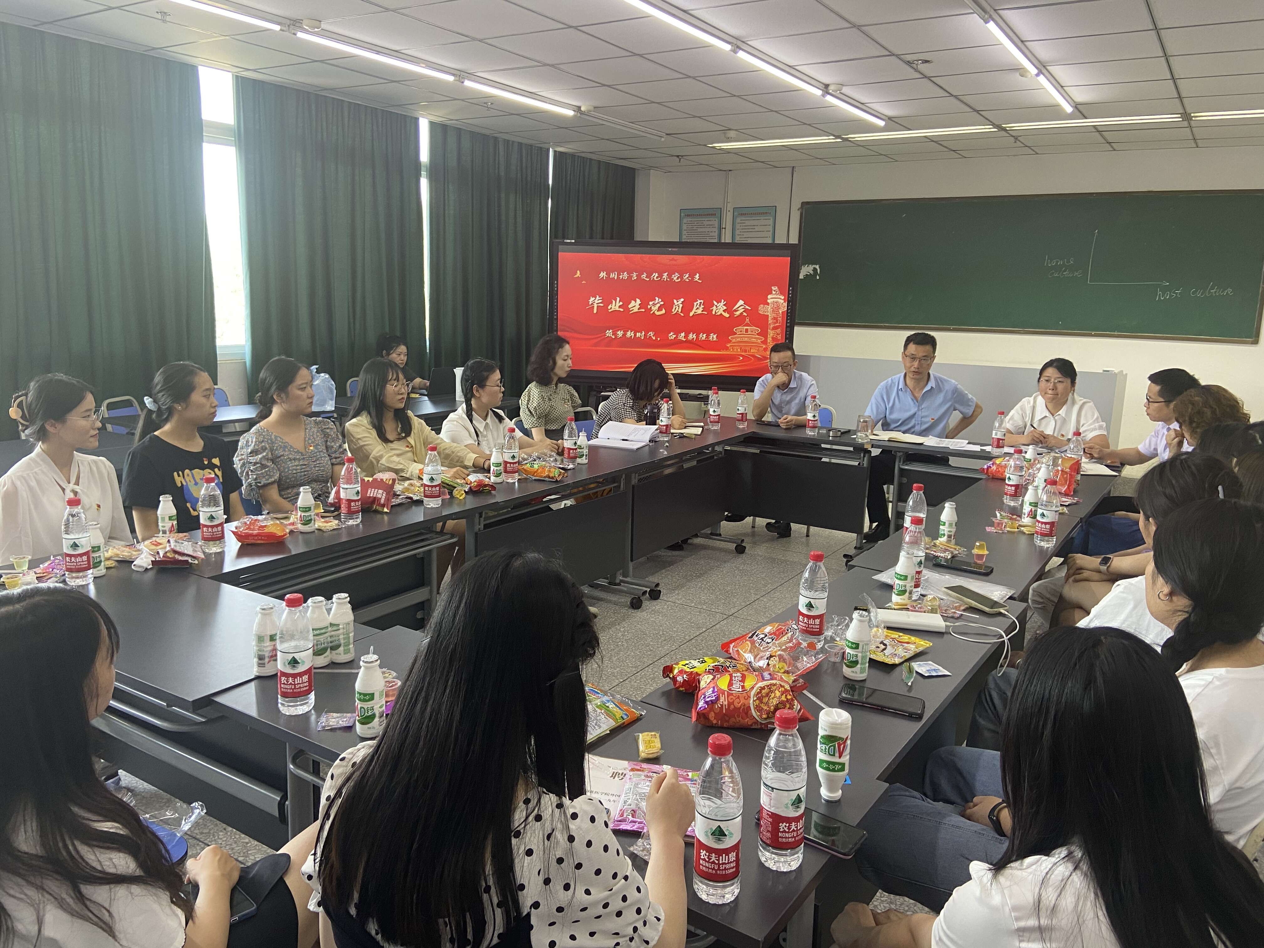 外国语言文化系举行毕业生党员座谈会