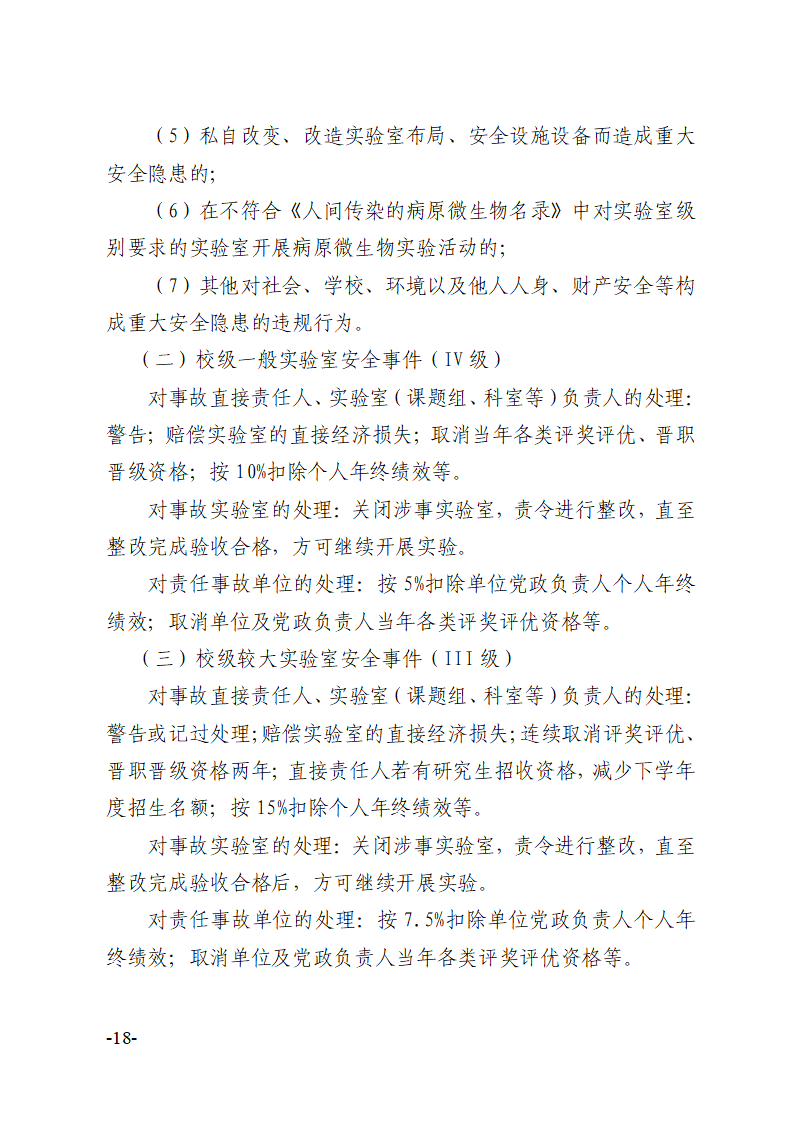 关于印发《川北医学院实验室安全建设与管理规定（修订）》的通知