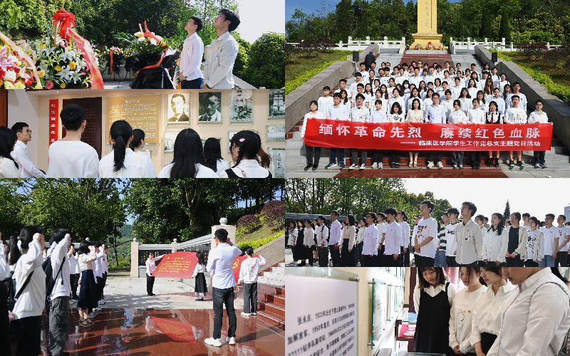 临床医学院学生工作党总支开展“缅怀革命先烈,赓续红色血脉”主题党日活动
