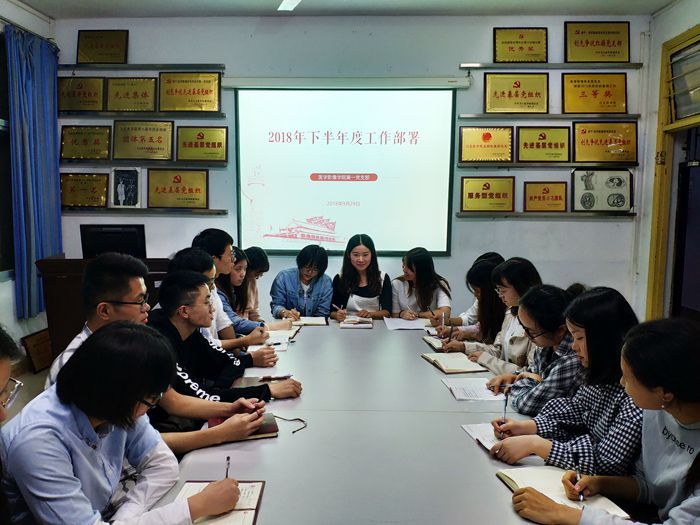 我院第一党支部顺利开展关于2018年下半年度工作部署支部会议