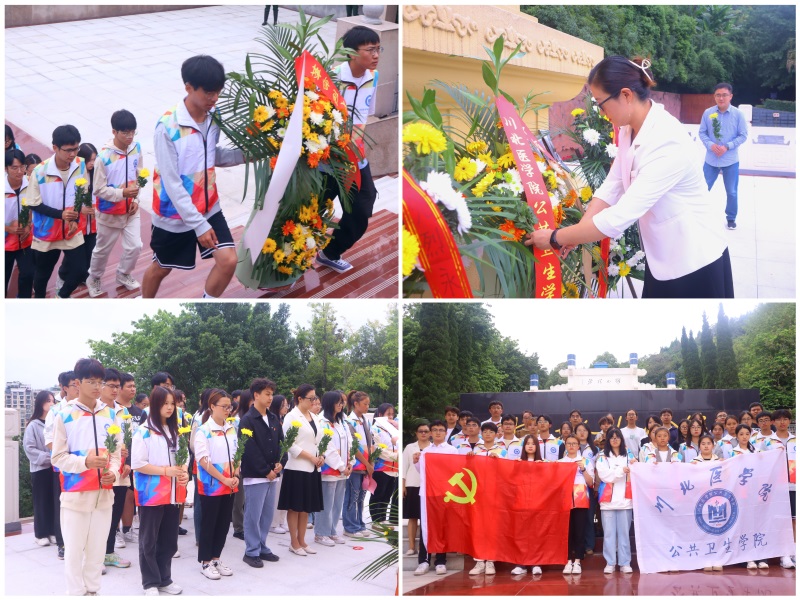 公共卫生学院师生赴南充市烈士陵园开展纪念活动